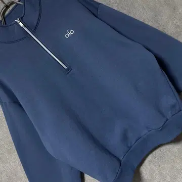 Alo Yoga 애로우 요가 하프 지퍼 맨투맨 트레이닝복 긴팔 XS