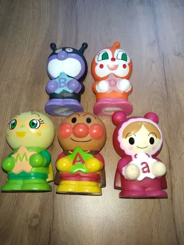 호빵맨 캐릭터 저금통 5개 세트 미사용, 새상품급