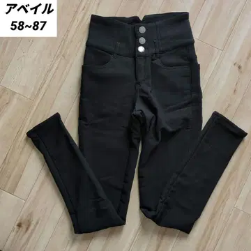 394 [고품질] 아베일 하이웨스트 스키니 팬츠 속기모 블랙 58~87