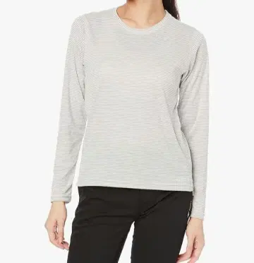 마모트 보더 셔츠 Marmot 티셔츠 히트 네비 여성용