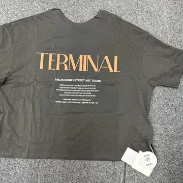 TERMINAL 그레이 T셔츠 Loungedress F 사이즈