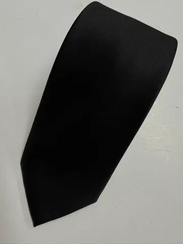 HILTON 블랙 넥타이 일본제 장례식 실크 100%