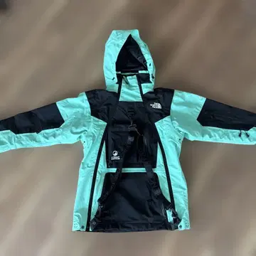 THE NORTH FACE 마운틴 후드티 민트 그린/블랙