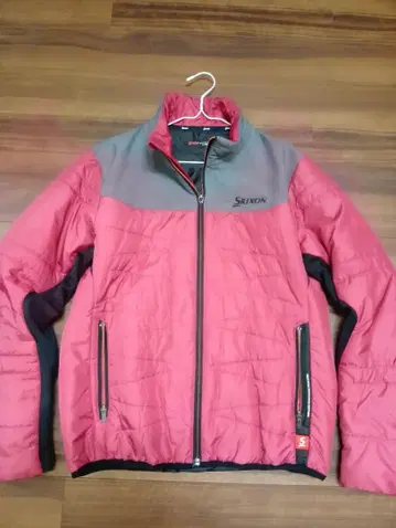 SRIXON 핑크 그레이 패딩 자켓