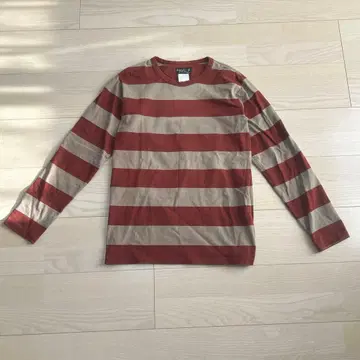 90s 아그네스 베 옴므 굵은 보더 긴팔 티셔츠