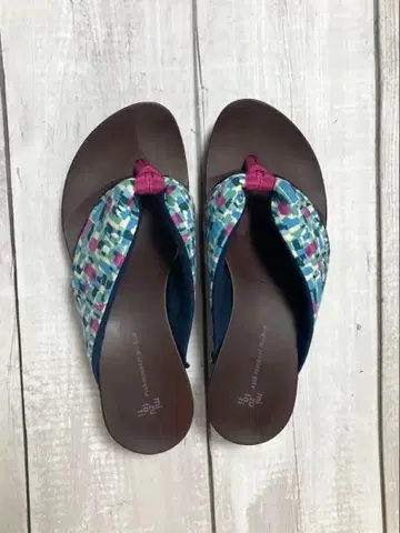 미즈토리 게다 hitete 4.5 모자이크 네이비 적자색