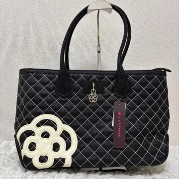 [미사용 택 포함] 클레이 토트백 합성 가죽 블랙