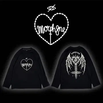 MORPH8NE x KRY [종언] 롱티 블랙 블랙 완판템