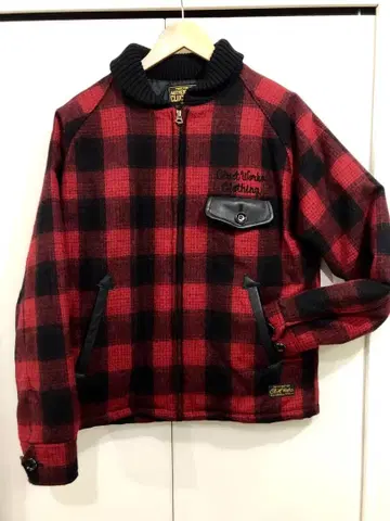 CLUCT 빨검 체크 자켓 M 사이즈