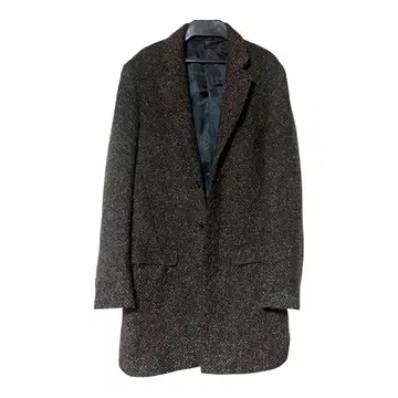 [트루 밸런스] 다크 그레이 체스터 코트 울 혼방