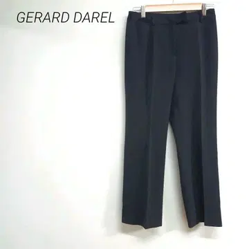 GERARD DAREL 블랙 슬랙스 스트레이트 핏 F 심플