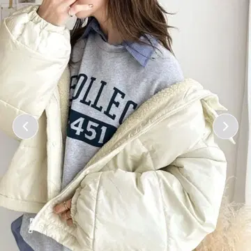 충전솜 후드 부착 숏 자켓 블루종 classicalelf