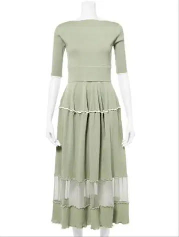 FURFUR 리브 롱 원피스