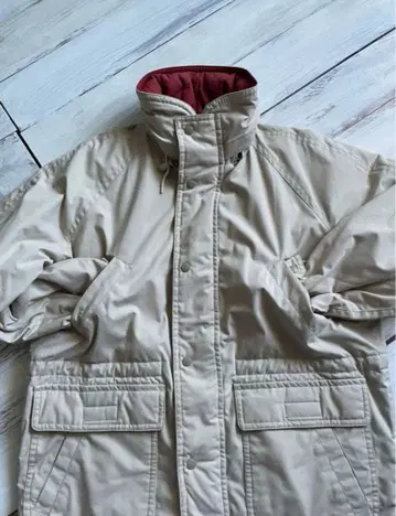 빈티지 다운 코트 후디 자켓 리버서블 빈티지