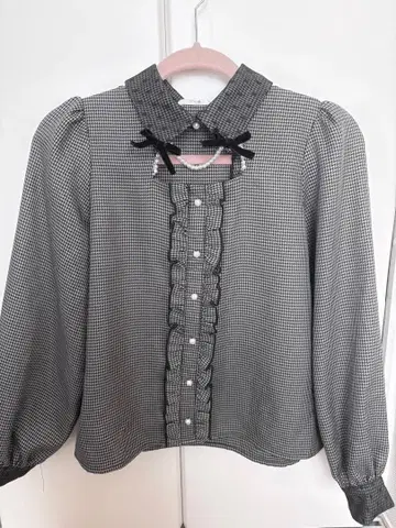 팔엘피 Pal elfy 하운드투스 체크 블라우스