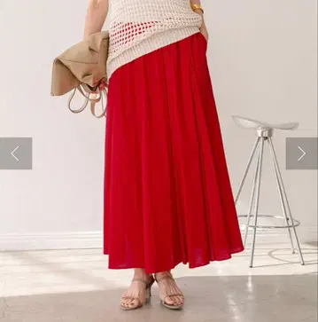 리브 드와 [신선도 업에] 코튼 로운 맥시 스커트