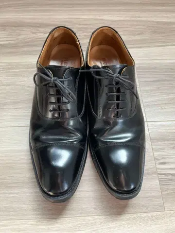 REGAL 리갈 스트레이트 팁 811R 블랙 가죽 신발 남성용