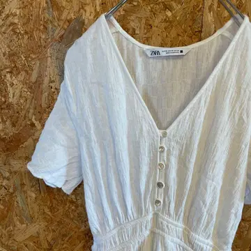 AE9285 ZARA 롱 원피스 화이트 여성용 24 포스