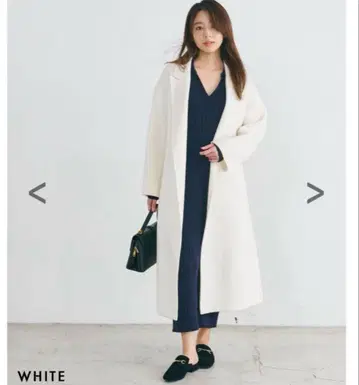 미사용 새상품 basement online 리버 롱 코트 화이트