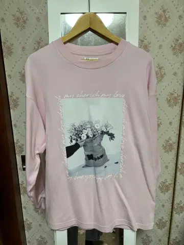 Naptime M 사이즈 핑크 긴팔 T셔츠