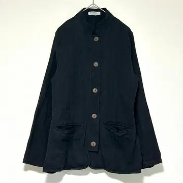 n0648 [피플 트리] 오가닉 코튼 100% 자켓 블랙