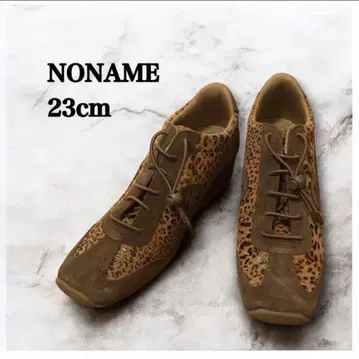 노네임 YOKO JOGGER STK 레오파드 웨지솔 36