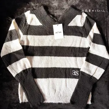 아존 포니 스트라이프 니트 상의 아존 ason 한국 S