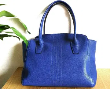 Les sacs Adam 파랑 가죽 핸드백