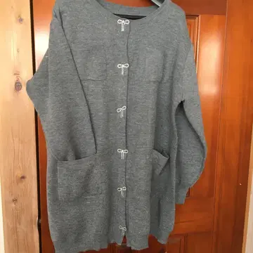 새상품, 미사용 스마일랜드 가디건 8L 리본 여밈