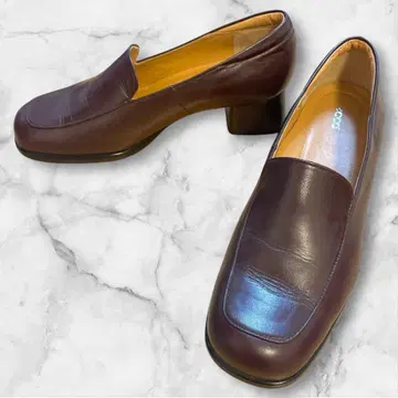 [ 새상품급 ] ecco 에코 가죽 로퍼 23.5 EEE 가죽 신발