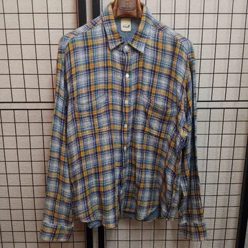 realmad HECTIC 더블 거즈 L/S 체크 셔츠