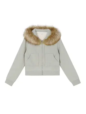 헤이세이 갸루 퍼 후드티 베이지 y2k 그런지