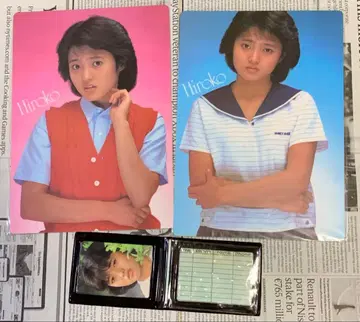 미타 히로코 책받침 2장과 패스 케이스 당시 물건 미사용품