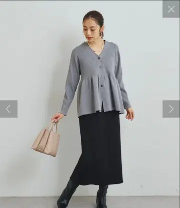 앤디콜 슬릿 종이상자 내로우 스커트