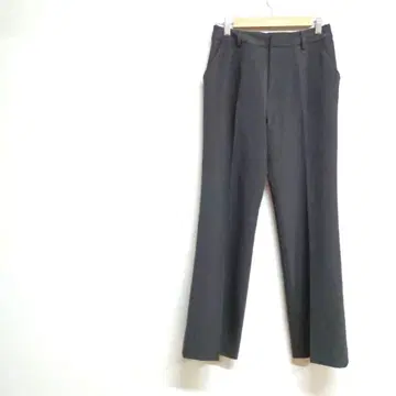 블랙 슬랙스 프론트 턱 포함 M 캐주얼 포켓 오피스