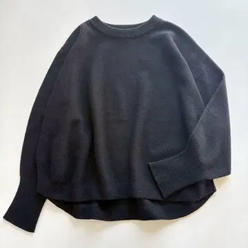 스픽앤스팬 인기 돌먼 롱 리브 니트 울 루즈핏 블랙