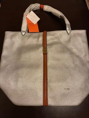 FIRANO 실버 토트백