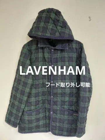 영국제 LAVENHAM 퀼팅 자켓 36 타탄 체크