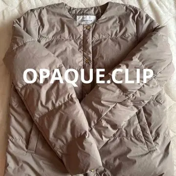 OPAPUE.CLIP 노카라 다운 베이지 [ M ]
