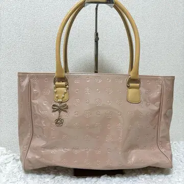 CLATHAS 클레이사스 엠보싱 로고 토트백 핑크