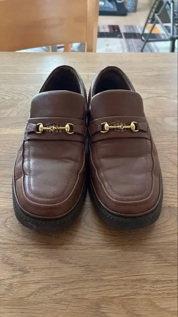 즉시 구매, 가격 인하 협상 대환영 DAKS 닥스 브라운 로퍼 가죽 신발