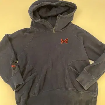 디즈니 네이비 후드티 미니 마우스 자수