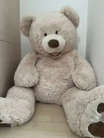 코스트코 커다란 곰 봉제 인형 135cm 베이지