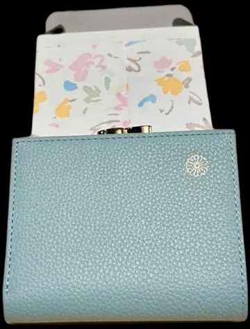 황궁 지갑 가마구치 라이트 블루