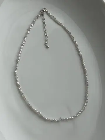 담수 진주 메탈릭 레인보우 컬러 양귀비 진주 목걸이