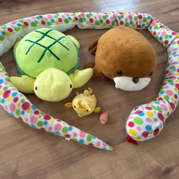 바다 생물 뱀 봉제 인형 묶음 판매 거북이 바다코끼리