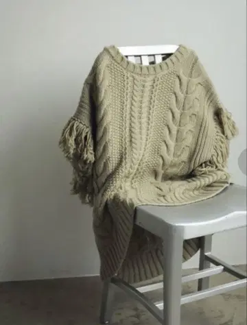 anuke 프린지 니트 베스트