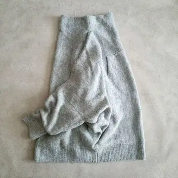 n'Or LABEL 누아르 돌먼 디자인 턱 니트탑 그레이