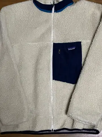 patagonia 플리스 자켓 L 아이보리 네이비