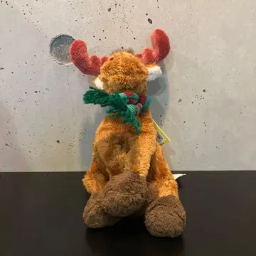 Henrik 봉제 인형 브라운 빨간색 뿔